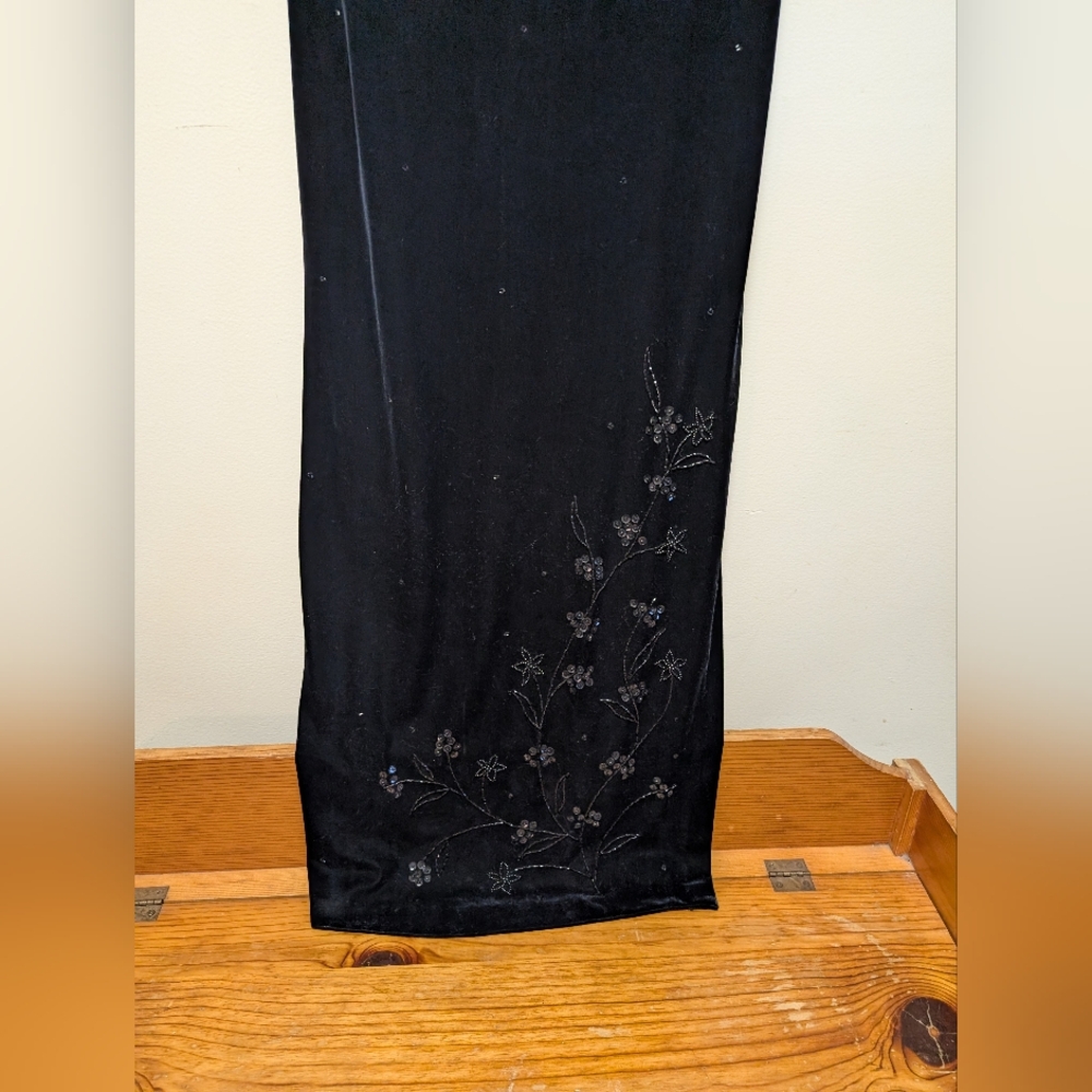 Zum Zum by Niki Livas Black Y2K Low Back Maxi Dress 5/6 - Picture 6 of 11